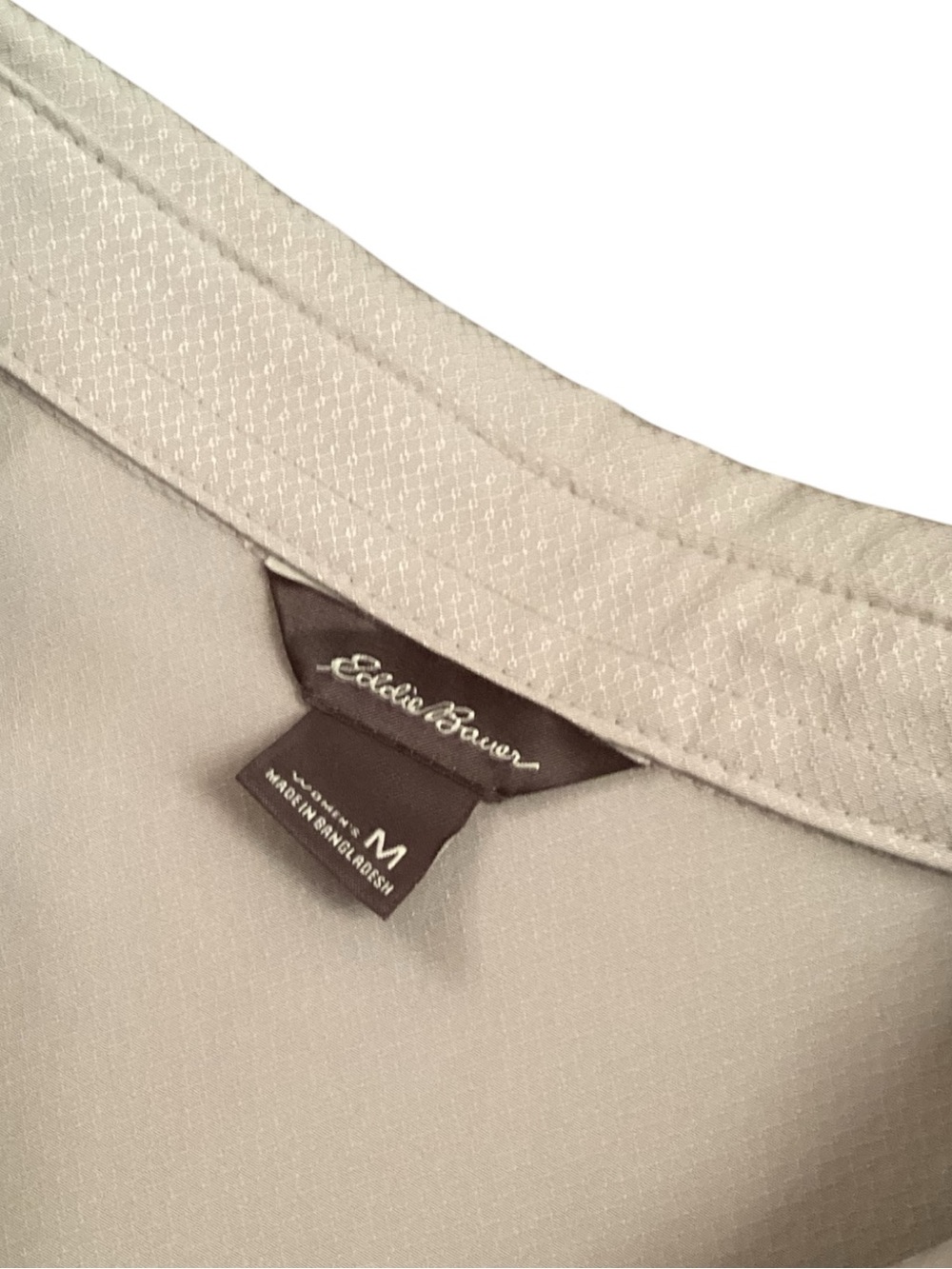 Eddie Bauer Sleeveless Tech Shirt Light Grey Stretch Medium - Picture 4 of 10
